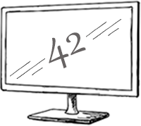 Monitor mit 42