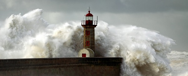 Lighthouse in the storm